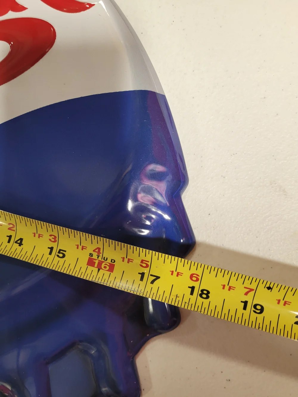 Pepsi Bottle Cap Wall Sign - Red White Blue